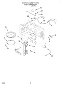 INTERIOR Diagram and Parts List for CMT061SGW0  Whirlpool Microwave