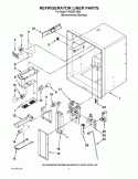 REFRIGERATOR LINER PARTS Diagram and Parts List for KFIS25XVMS4  KitchenAid Refrigerator