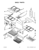 SHELF PARTS Diagram and Parts List for GX5FHDXVY03  Whirlpool Refrigerator