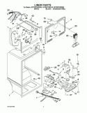 LINER PARTS Diagram and Parts List for K9TREFFWMS00  KitchenAid Refrigerator