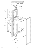 FREEZER DOOR Diagram and Parts List for 7ED27DQXFW02  Whirlpool Refrigerator
