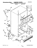CABINET Diagram and Parts List for KTRC18KAAL02  KitchenAid Refrigerator