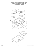 OPTIONAL SET ON GRIDDLE Diagram and Parts List for 2347W0A  Roper Range
