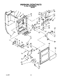 DISPENSER FRONT Diagram and Parts List for 4ED25PWXWN02  Whirlpool Refrigerator