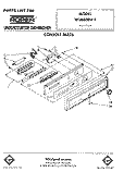 CONSOLE Diagram and Parts List for WU6850V1  Roper Dishwasher