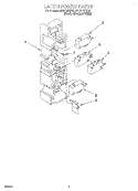 LATCH BOARD, LITERATURE Diagram and Parts List for MH9115XEQ0  Whirlpool Microwave