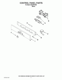 CONTROL PANEL PARTS Diagram and Parts List for IBS350PYB00  Whirlpool Wall Oven