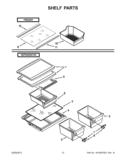 SHELF PARTS Diagram and Parts List for W8TXNGMWQ03  Whirlpool Refrigerator