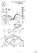MACHINE BASE Diagram and Parts List for SAWS800JQ1  Whirlpool Washer
