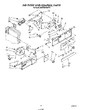 AIR FLOW AND CONTROL , LITERATURE Diagram and Parts List for KSRF22DSWHY0  KitchenAid Refrigerator