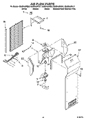 AIR FLOW PARTS, OPTIONAL PARTS Diagram and Parts List for GS2SHAXNL01  Whirlpool Refrigerator