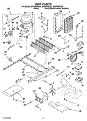 UNIT PARTS Diagram and Parts List for GF6NFEXTY01  Whirlpool Refrigerator