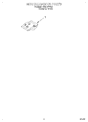 MISCELLANEOUS, LIT/OPTIONAL Diagram and Parts List for DU801DWGQ1  Whirlpool Dishwasher
