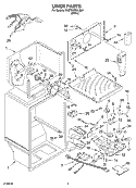 LINER Diagram and Parts List for 5VET0WPKLQ01  Whirlpool Refrigerator