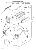ICEMAKER PARTS Diagram and Parts List for KSRA22FKSS00  KitchenAid Refrigerator