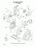 BULKHEAD PARTS Diagram and Parts List for IV87001  Inglis Dryer