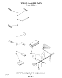 WIRING HARNESS Diagram and Parts List for DU8700XT3  Whirlpool Dishwasher