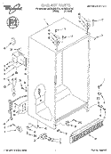CABINET Diagram and Parts List for 4ED20ZKIFW01  Whirlpool Refrigerator