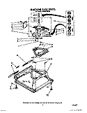 MACHINE BASE Diagram and Parts List for LA8580XWF2  Whirlpool Washer