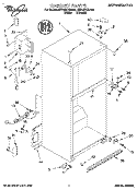 CABINET Diagram and Parts List for 4ET18ZKXDW02  Whirlpool Refrigerator