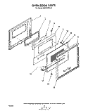 OVEN DOOR , LITERATURE AND OPTIONAL Diagram and Parts List for RS630PXK0  Whirlpool Range