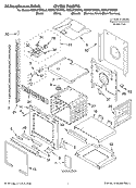 OVEN, LITERATURE Diagram and Parts List for KEBC278KBS0  KitchenAid Wall Oven