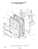 REFRIGERATOR DOOR , LIT/OPTIONAL Diagram and Parts List for ET18ZKXTM02  Whirlpool Refrigerator