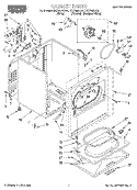 SECTION Diagram and Parts List for RES7648EQ2  Roper Dryer