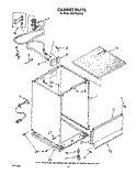 CABINET, OPTIONAL Diagram and Parts List for DP8700XYN0  Whirlpool Dishwasher