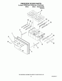 FREEZER DOOR PARTS Diagram and Parts List for KFIS20XVBL2  KitchenAid Refrigerator