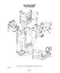 AIRFLOW Diagram and Parts List for ED25PMXRWR0  Whirlpool Refrigerator