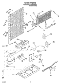 UNIT Diagram and Parts List for ST14CKXKQ01  Whirlpool Refrigerator