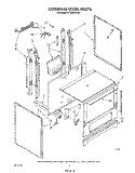 EXTERNAL OVEN Diagram and Parts List for SF302EERW4  Whirlpool Range