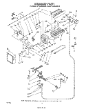 ICEMAKER Diagram and Parts List for ET14JMXMWR4  Whirlpool Refrigerator