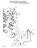 REFRIGERATOR LINER PARTS Diagram and Parts List for KSC24C8EYB02  KitchenAid Refrigerator