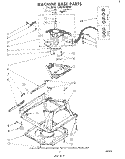 MACHINE BASE Diagram and Parts List for LA5430XMW0  Whirlpool Washer