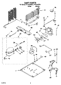 UNIT PARTS, OPTIONAL PARTS Diagram and Parts List for TT18AKXPQ01  Estate Refrigerator