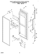 REFRIGERATOR DOOR Diagram and Parts List for 4YED25DQDN00  Whirlpool Refrigerator