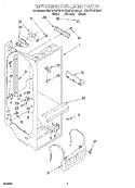 REFRIGERATOR LINER Diagram and Parts List for KSUP27QDBL01  KitchenAid Refrigerator