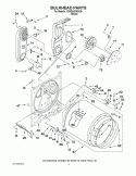 BULKHEAD PARTS Diagram and Parts List for 1CWGD5790VQ0  Whirlpool Dryer