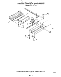 FREEZER CONTROL PANEL Diagram and Parts List for KSRF36DTX01  KitchenAid Refrigerator