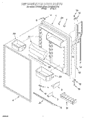 REFRIGERATOR DOOR Diagram and Parts List for KTRW22KHBT00  KitchenAid Refrigerator