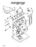 SECTION Diagram and Parts List for LET7848AW0  Whirlpool Dryer