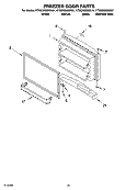 FREEZER DOOR PARTS, OPTIONAL PARTS Diagram and Parts List for KTRC22MMSS01  KitchenAid Refrigerator