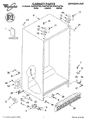 CABINET, LITERATURE Diagram and Parts List for ED20TKXFN06  Whirlpool Refrigerator
