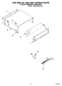 Part Location Diagram of 2257401X Whirlpool GRILL-UPPR