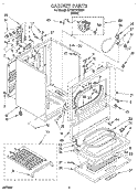 SECTION Diagram and Parts List for KEYW777BWH1  KitchenAid Dryer