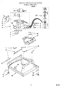MACHINE BASE Diagram and Parts List for LSW9245EQ0  Whirlpool Washer