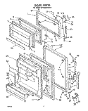 DOOR Diagram and Parts List for ET18MK2LWR1  Whirlpool Refrigerator