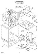 LINER Diagram and Parts List for RT18HDXKQ01  Roper Refrigerator